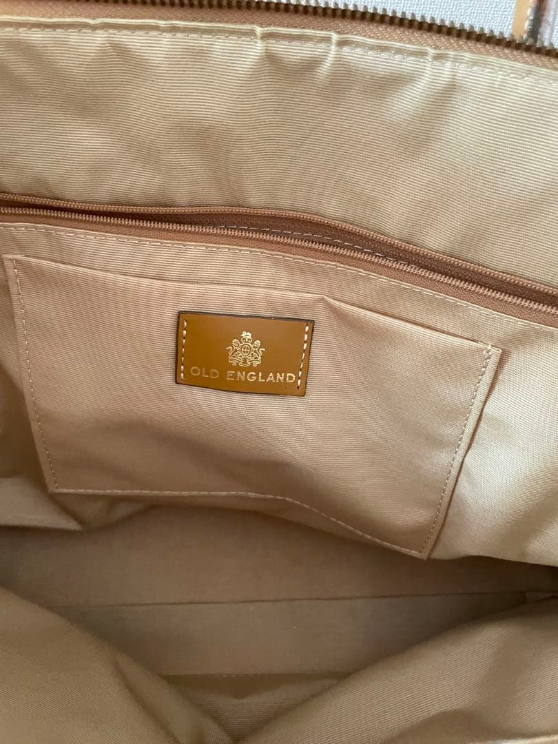 OLD ENGLAND ベージュ ビジネスバッグ
