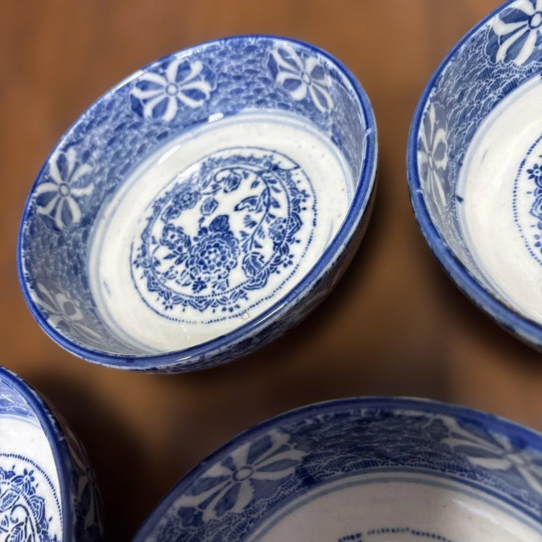 最終処分特価　明治　印判の大きめなます皿（鉢）　骨董のある暮らし