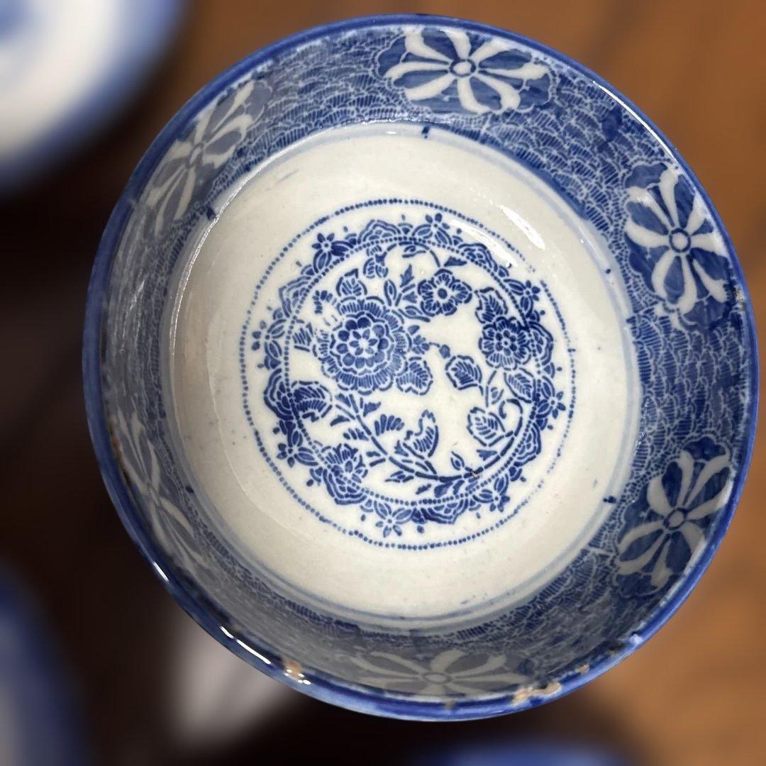 最終処分特価　明治　印判の大きめなます皿（鉢）　骨董のある暮らし