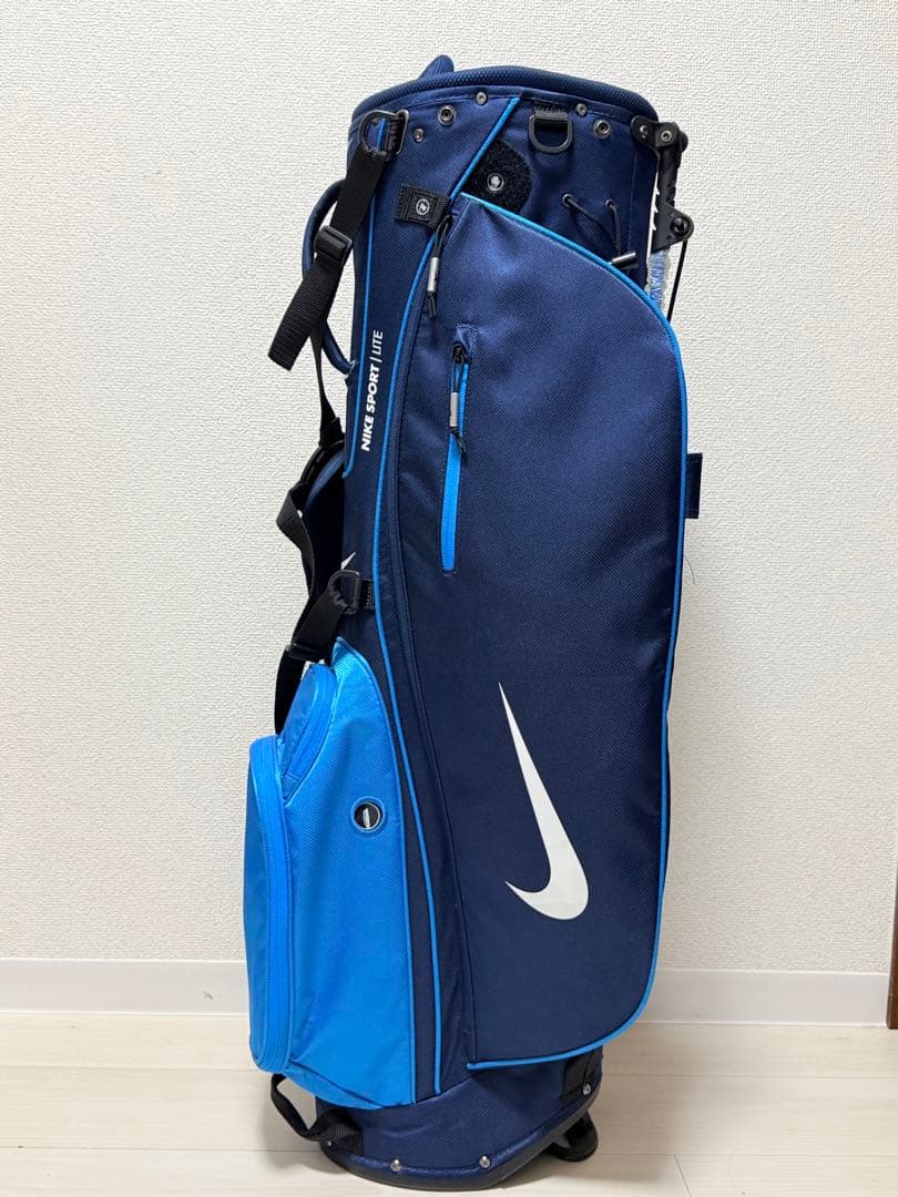 ★超美品★NIKE スポーツライト スタンドキャディバッグ ネイビー×ブルー