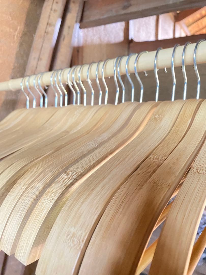 IKEA(イケア) TJENARE ティエナレ41本まとめ売り　洋服ハンガー　竹