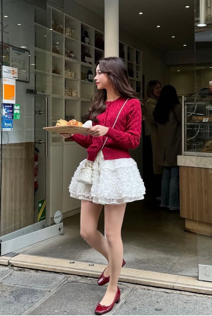 スカート THE TOE/mayfair lace skirt(white)