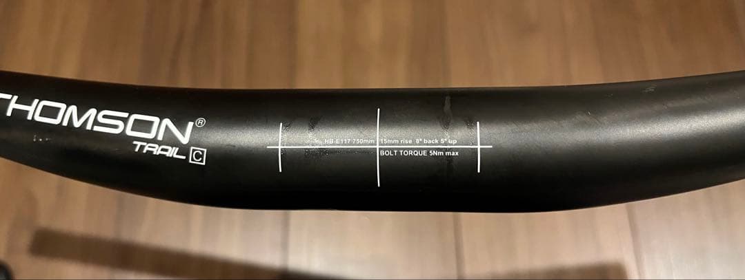 t*t様 THOMSON carbon riser bar 710mmカット済み