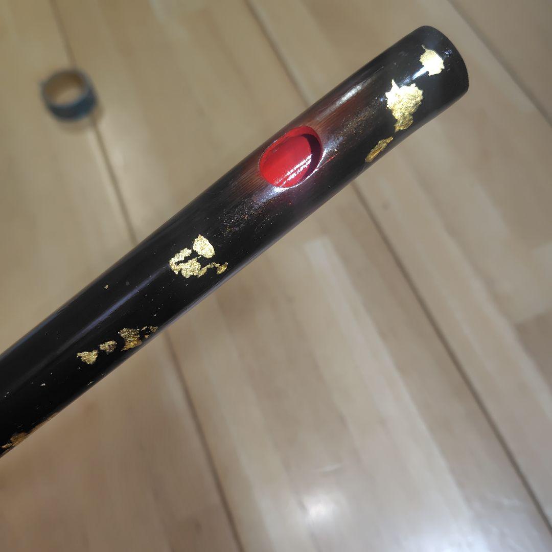 篠笛 七穴六本調子 炙り金箔 ５１