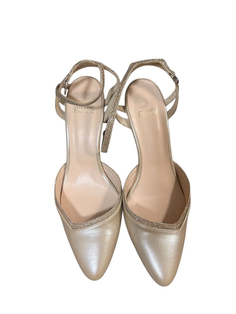 結婚式　パーティ　Aimer エメ　セット　披露宴　バック　パンプス