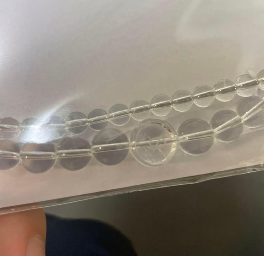 ファイテン 大玉 水晶 クリスタル ネックレス メンテナンス後未使用