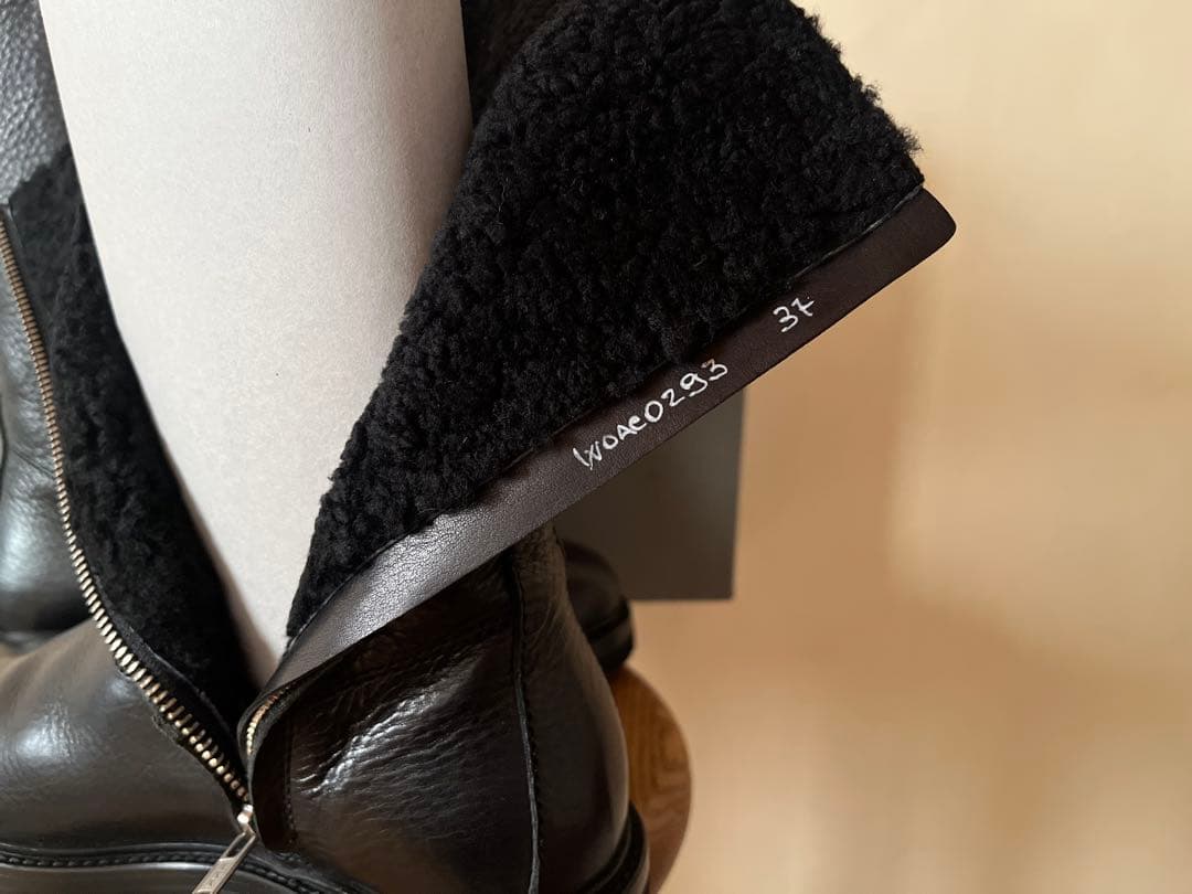 新品未使用 2024完売 マーガレットハウエル レザージップアップブーツ 20万