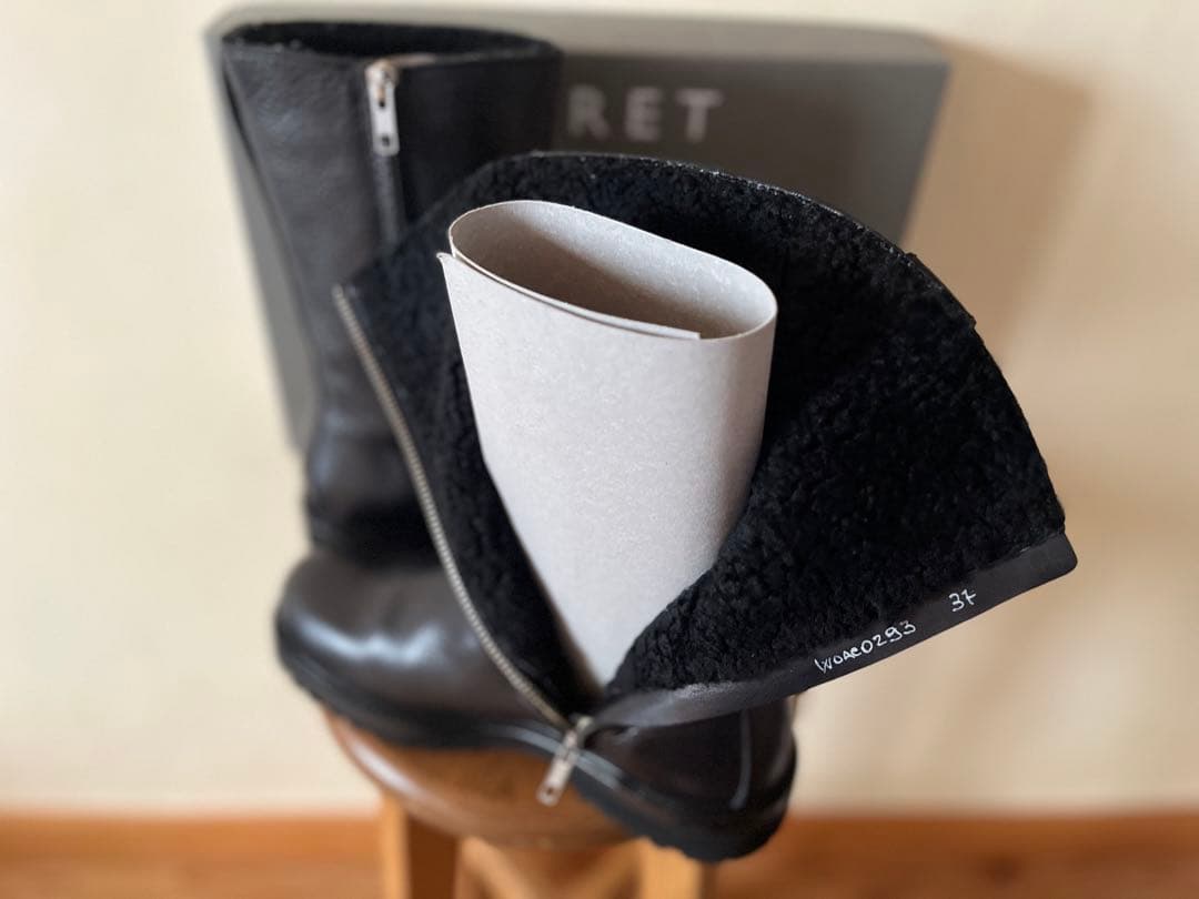 新品未使用 2024完売 マーガレットハウエル レザージップアップブーツ 20万