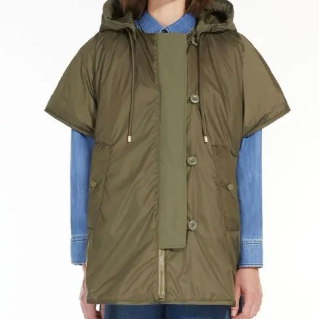 新品未使用maxmaraweekendエジェモネリバーシブルキャンバスケープ42