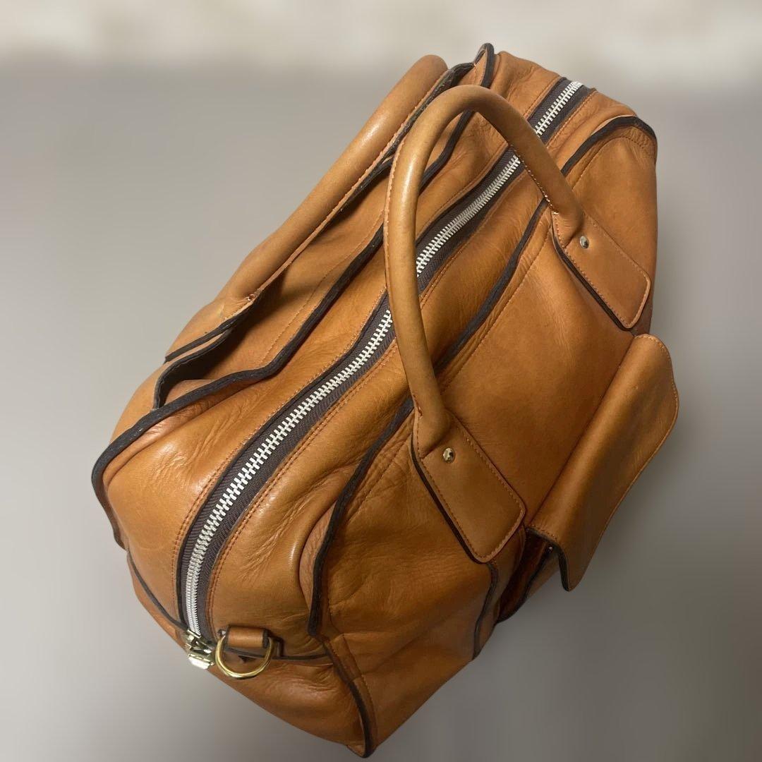 【美品】PORTER BARON 2WAY BOSTON BAG ブラウン