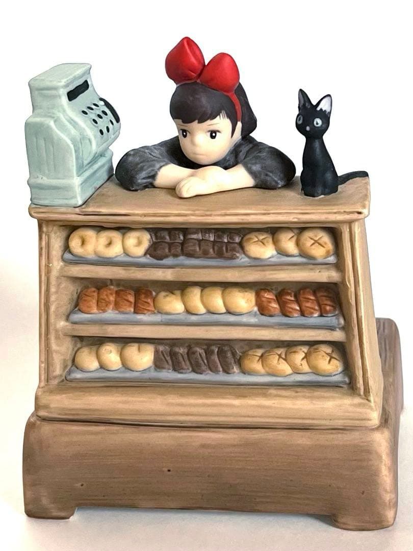 ★未使用★ジブリ魔女の宅急便✴︎キキ店番✴︎陶器製オルゴール♪やさしさに包まれたなら