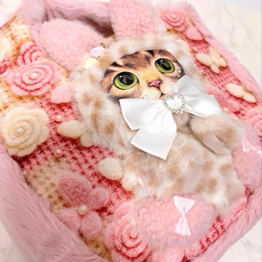 黒*こ様 コヤンイサムチョン♡着ぐるみ♡サンダーちゃん♡ファー♡ラウンドトートバ