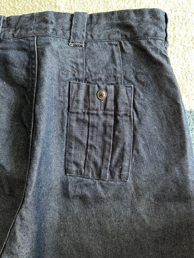 【超美品】ナイジェルケーボン ウーマン　インディゴ　リネンハーフパンツ