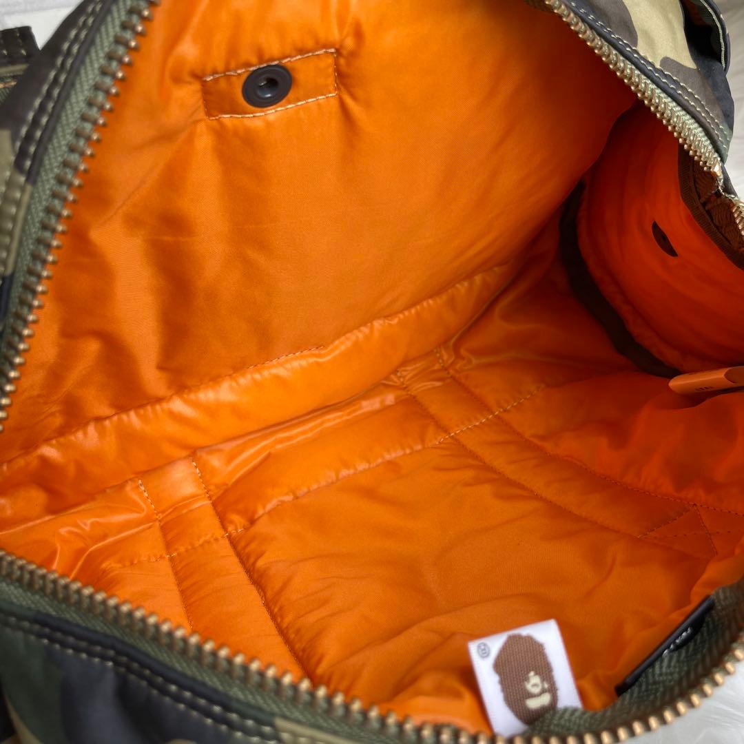 ポーター タンカー アベイシングエイプ コラボ カモフラ ドラムバッグ