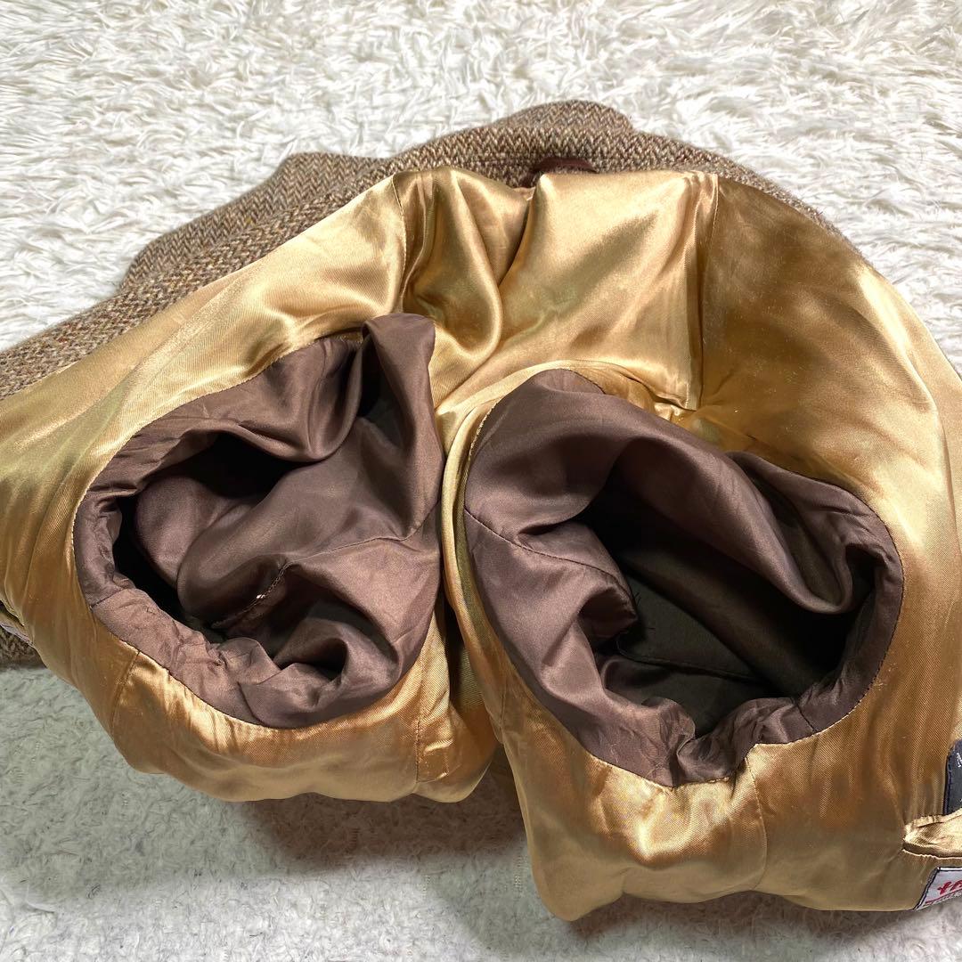 良品✨ハリスツイード テーラード くるみボタン ヘリンボーン Alexandre