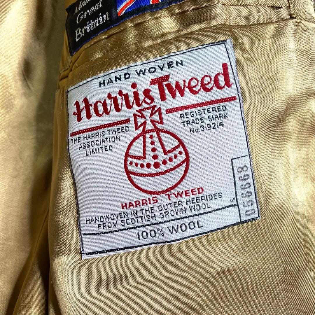 良品✨ハリスツイード テーラード くるみボタン ヘリンボーン Alexandre