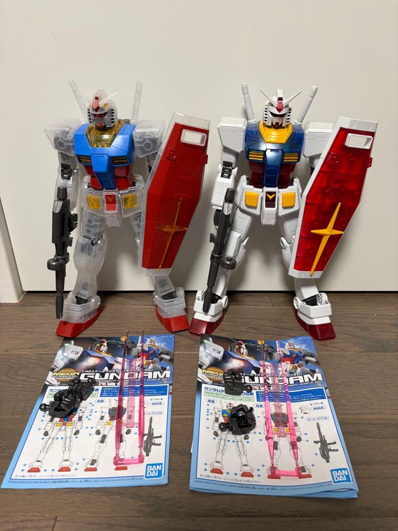 1/48スケール　メガサイズモデルガンダム　A賞、ラストワン賞セット　ジャンク