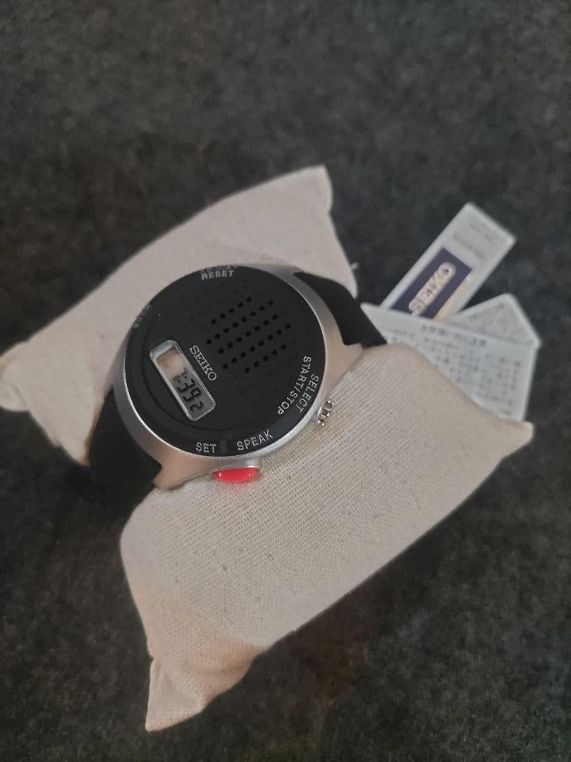 SEIKO 音声デジタル腕時計 A862-00B0 付属品箱説明書付