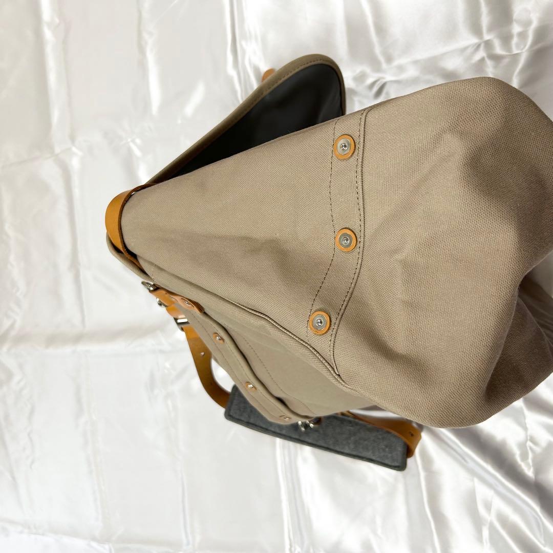 未使用　PORTER ポーター メッセンジャーバッグ キャンバス 無地 ベージュ