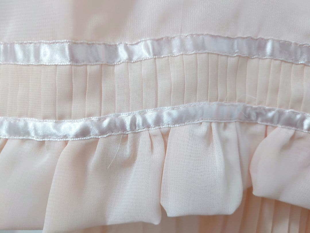 2000s 希少 LIZLISA コーラルピンク シフォンフリルチュニック