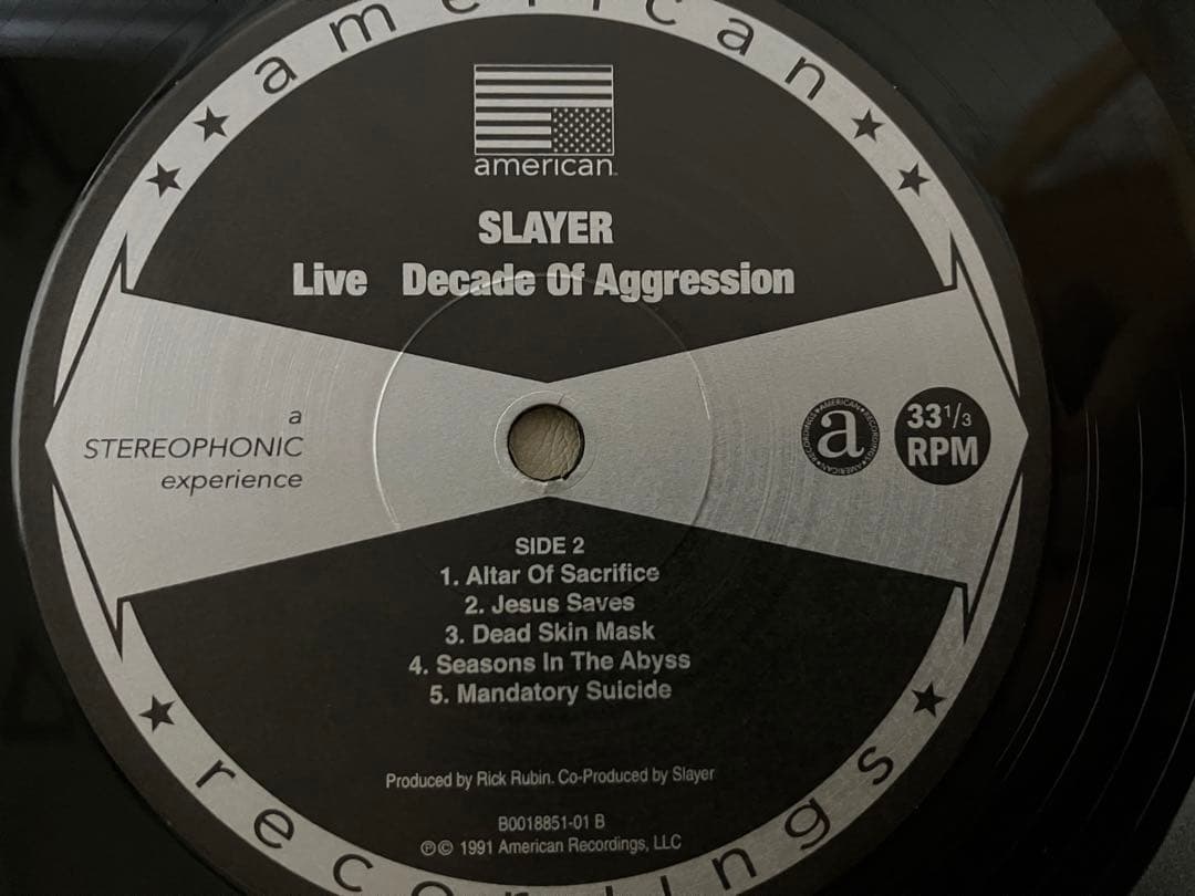 【2LP】SLAYER - Decade Of Aggression〈LIVE〉