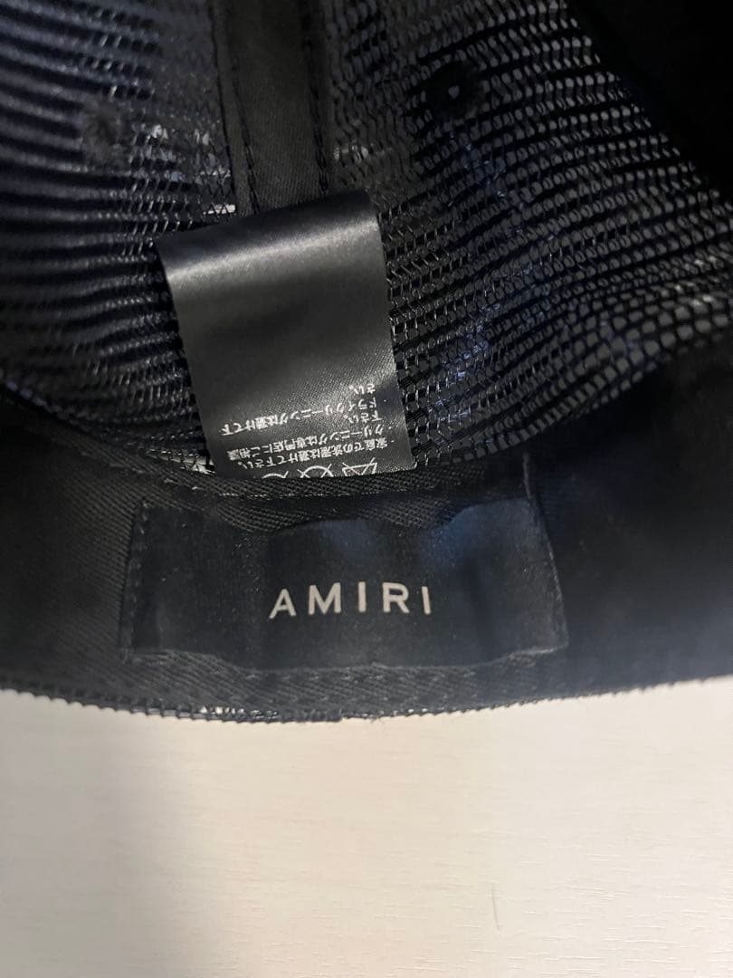 【国内正規】 AMIRI ブラック メッシュキャップ