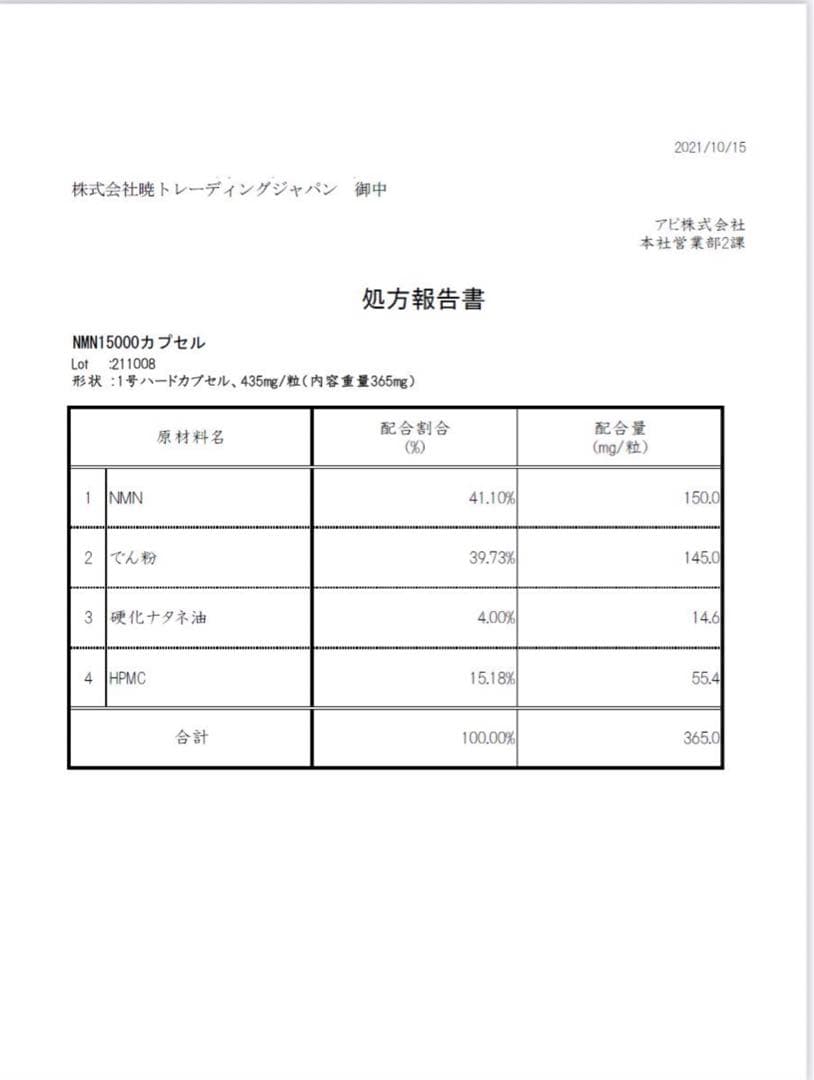 NMNサプリ　NMN15000 150mg✖️100錠