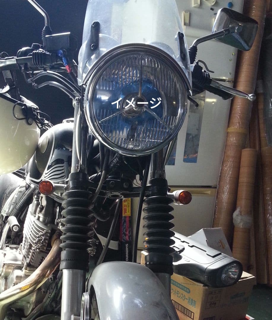 SR400　ヤマハ　純正ケース　ヘッドライト　ルーカス　カフェ　ペイトン