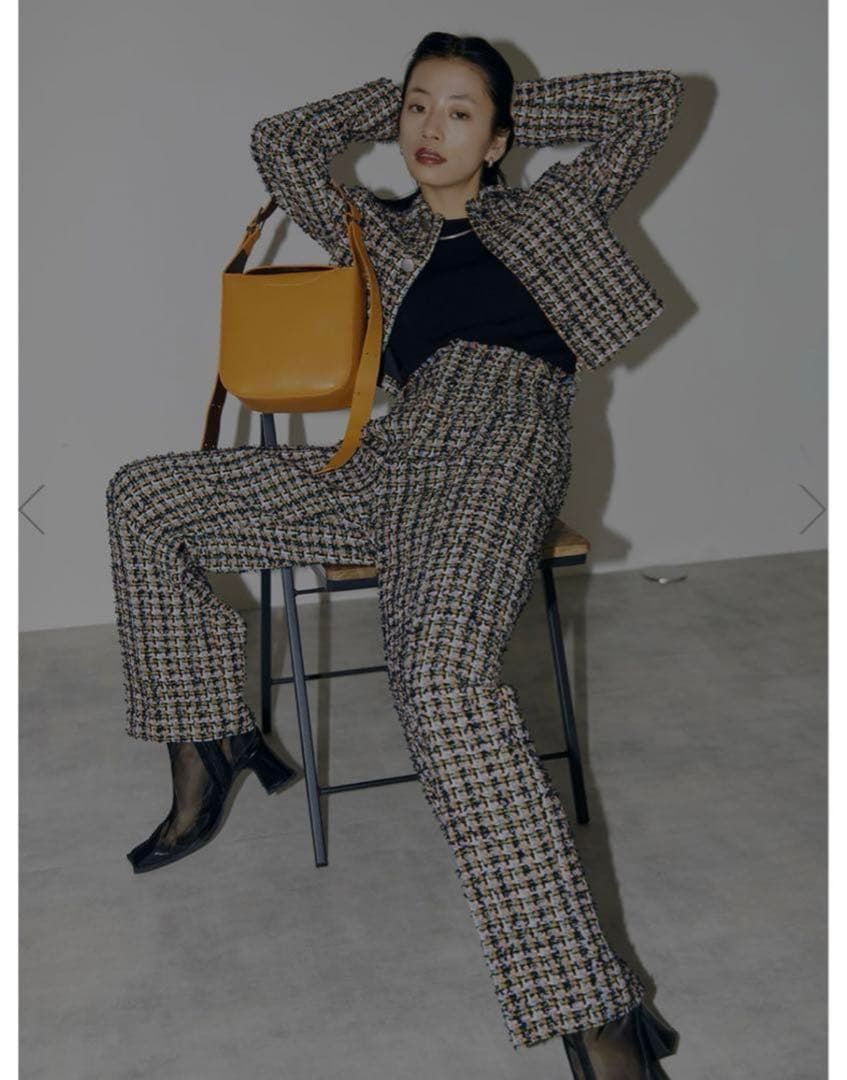 【AMERI】【新品未使用】PLAYFUL TWEED PANTS