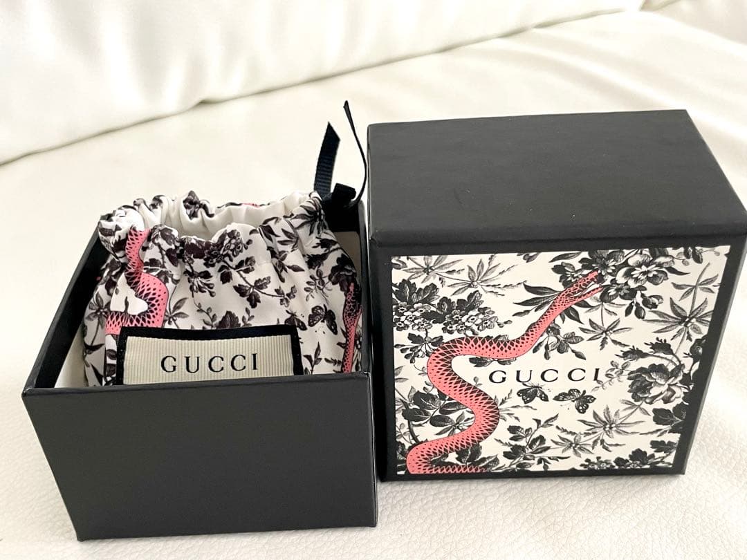 グッチ GUCCI ハート ネックレス （Ag 925／ストーンレッド）極美品