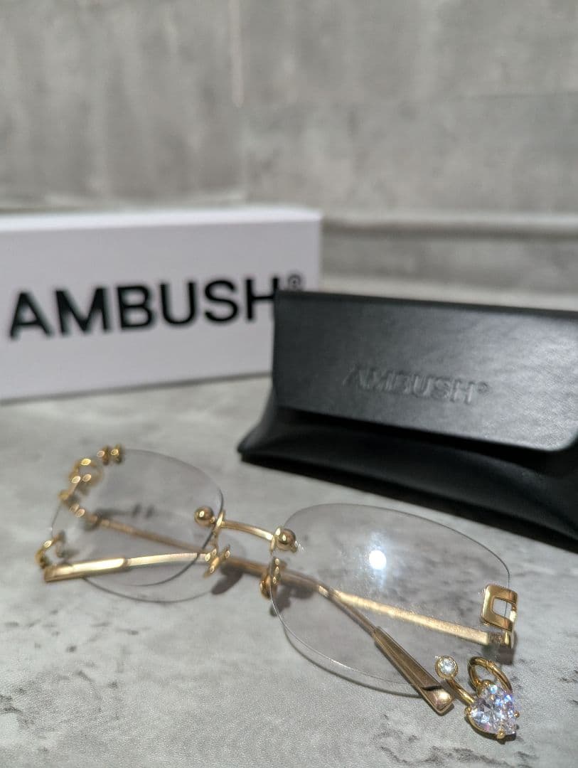 AMBUSH リムレスメガネ サングラス