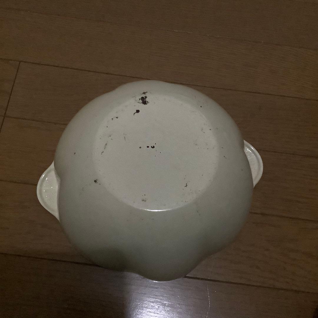 【値下げ】ルクルーゼ ココット・ガーリック デューン　22cm