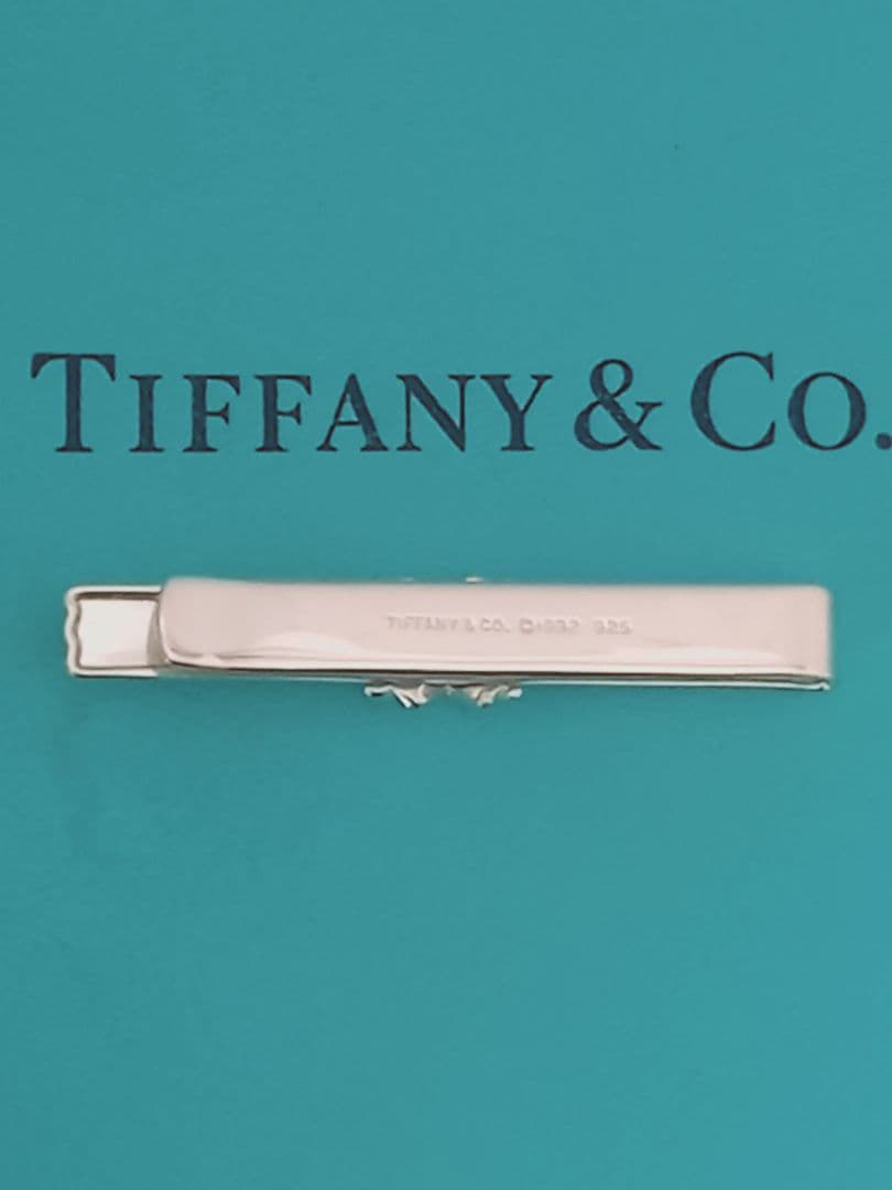 美品 TIFFANY ティファニー シグネチャー ネクタイピン シルバー