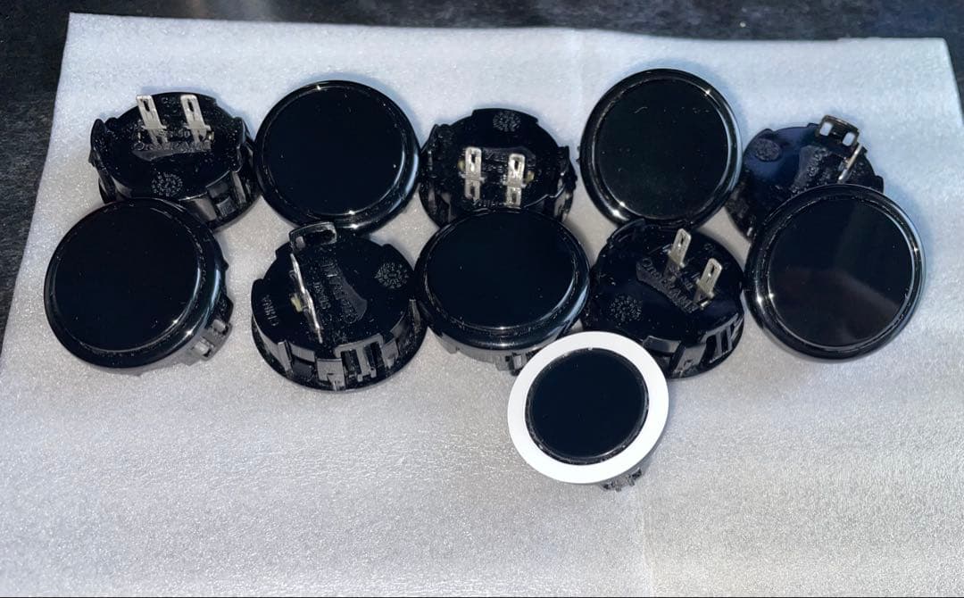 OneFRAMEボタン 黒 Φ30×10 + Φ24×1