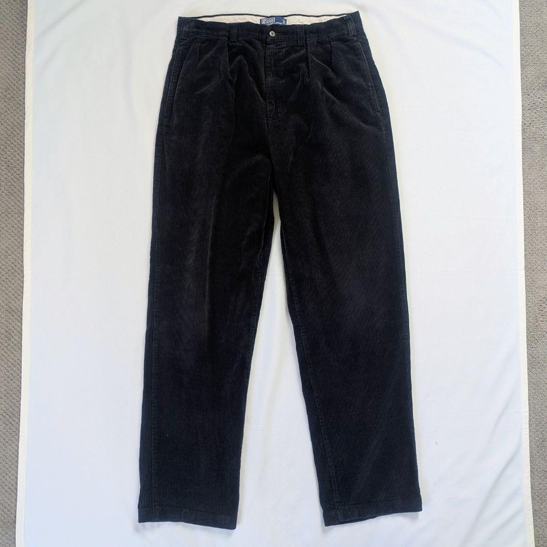 ポロ ラルフローレン　コーデュロイパンツ　黒　w36　コーズ　ANDREW