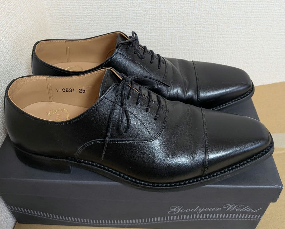 スコッチグレイン ストレートチップ ビジネスシューズ　25cm