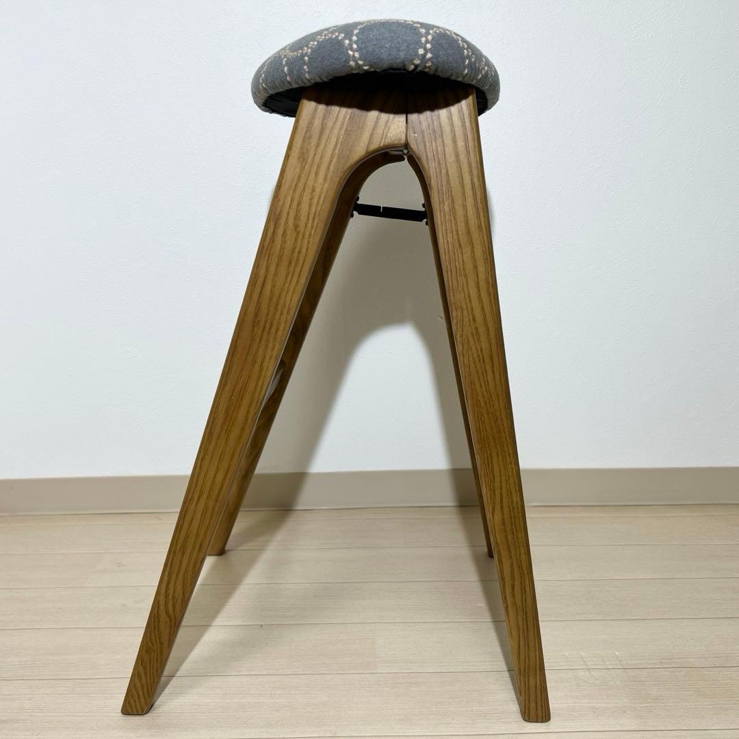 ミナペルホネン スツール タンバリン 折りたたみ 【グレー/ブルー】 チェア