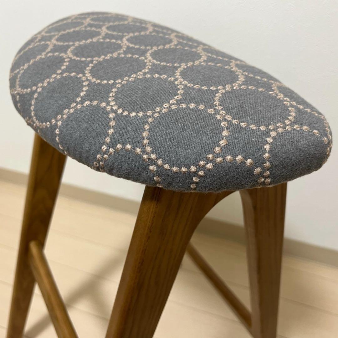 ミナペルホネン スツール タンバリン 折りたたみ 【グレー/ブルー】 チェア