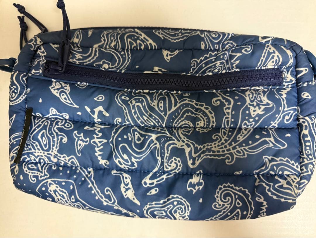 バッグ Supreme Puffer Side Bag \"Blue Paisley\"