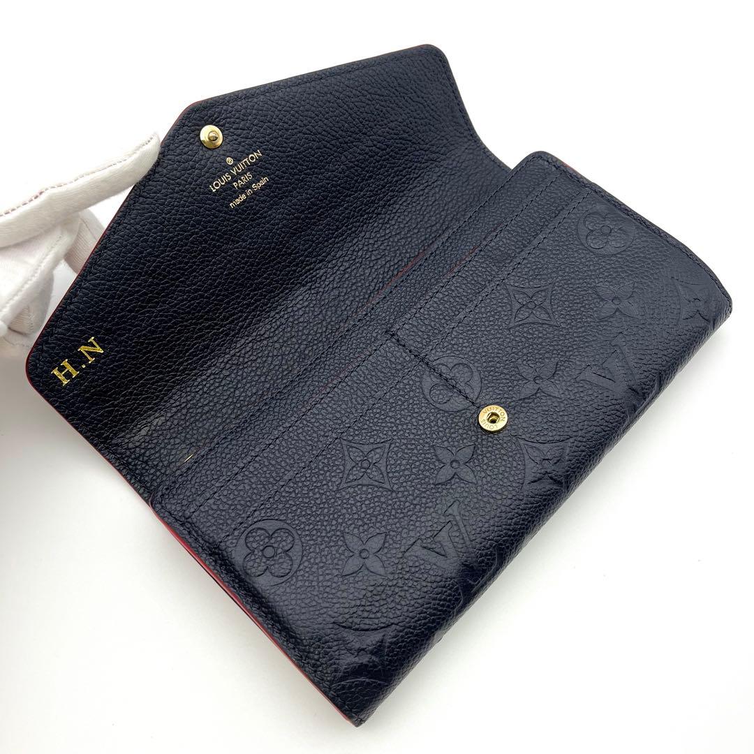 使用感小✨ルイヴィトン アンプラント ポルトフォイユサラ マリーヌルージュ長財布