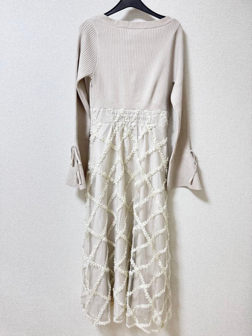 RESEXXY 新作 ドッキングニットフレアワンピース