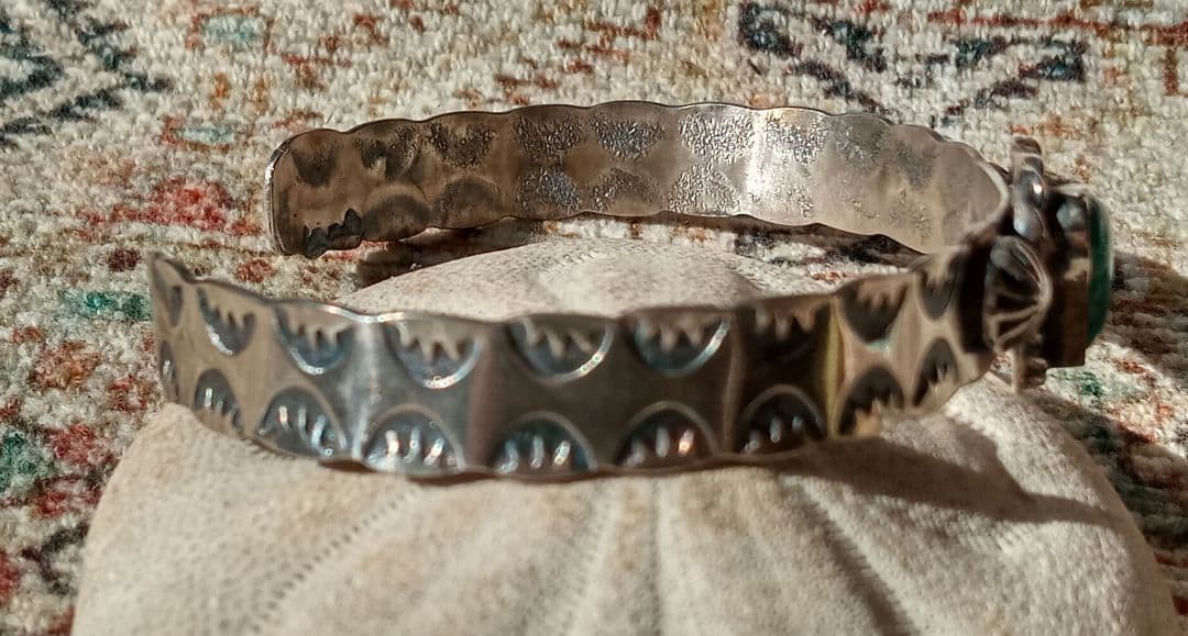 ハートターコイズ　シルバー925 バングル