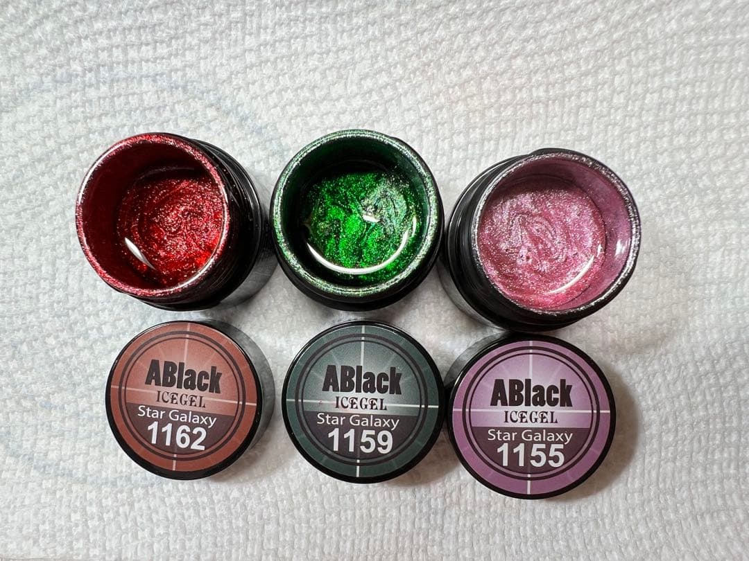 ABlack Star Galaxy ジェルネイル 5色セット