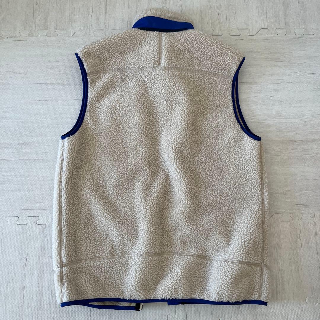 patagonia レトロＸ　ベスト Mサイズ クリーム/ブルー