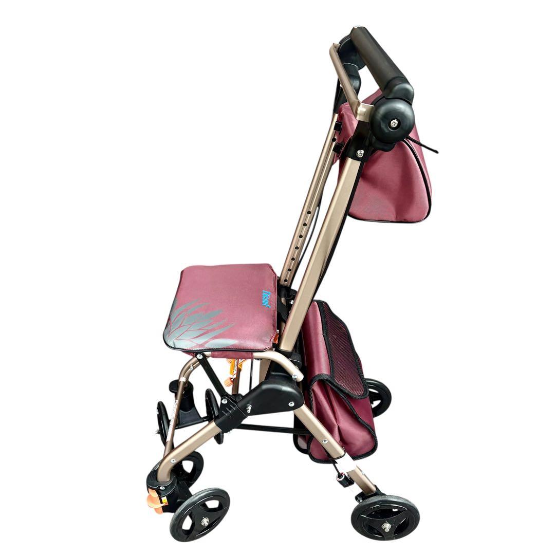 シルバーカー手押車　TacaoFテイコブナノンDX　ポーチバッグ付