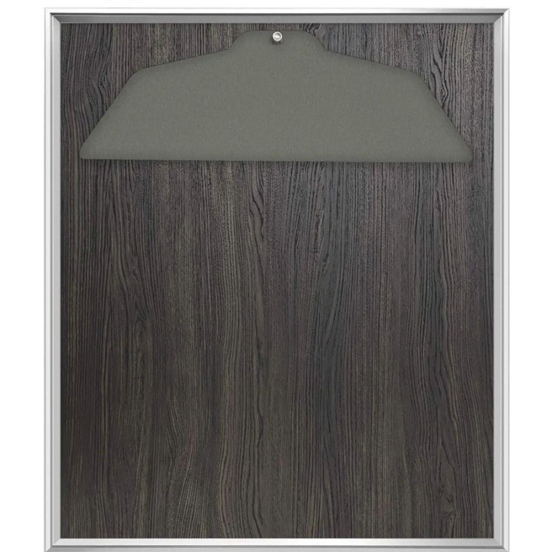 ユニフォーム額 GT05スリム (シルバー×背景:黒木目)