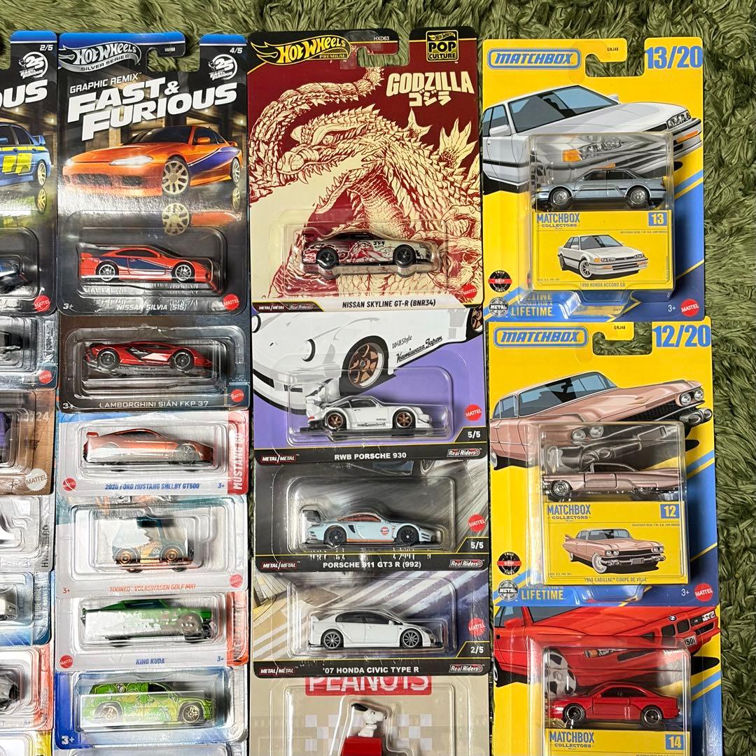 ホットウィール 37点セット R34 ゴジラ RWB トレハン まとめ売り