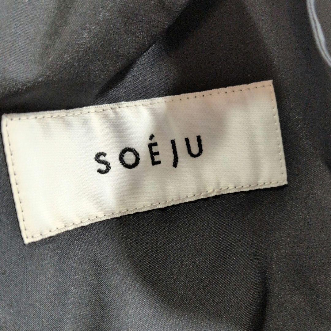 洗える soeju 近年モデル　リモンタブルゾン　ノーカラー　ダブルジップ