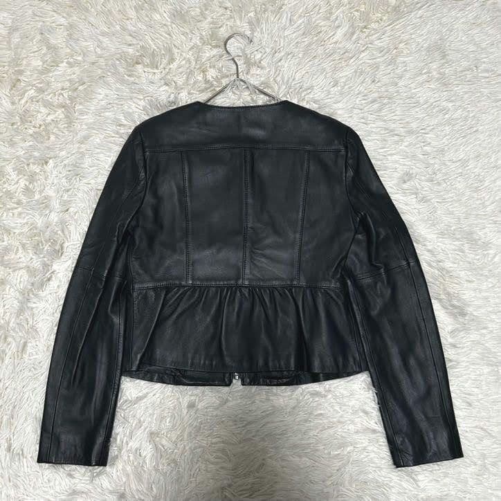 特価 ANAYI アナイ ラムレザー ライダースジャケット シングル 黒～紺