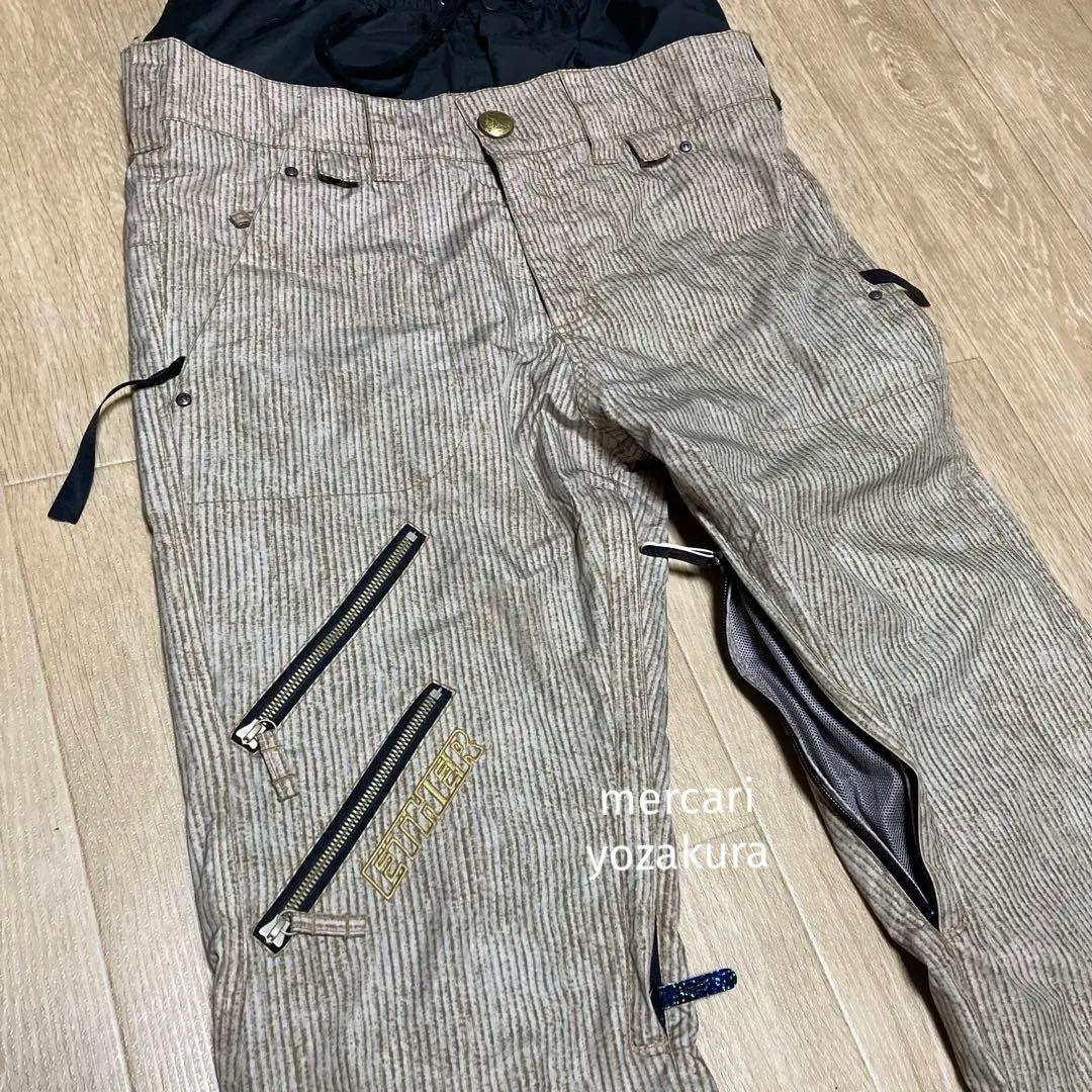 美品 ETHER エター M スノーボードウェア上下 COMPASS